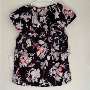 Jason Wu New Floral Black and White Women's Top